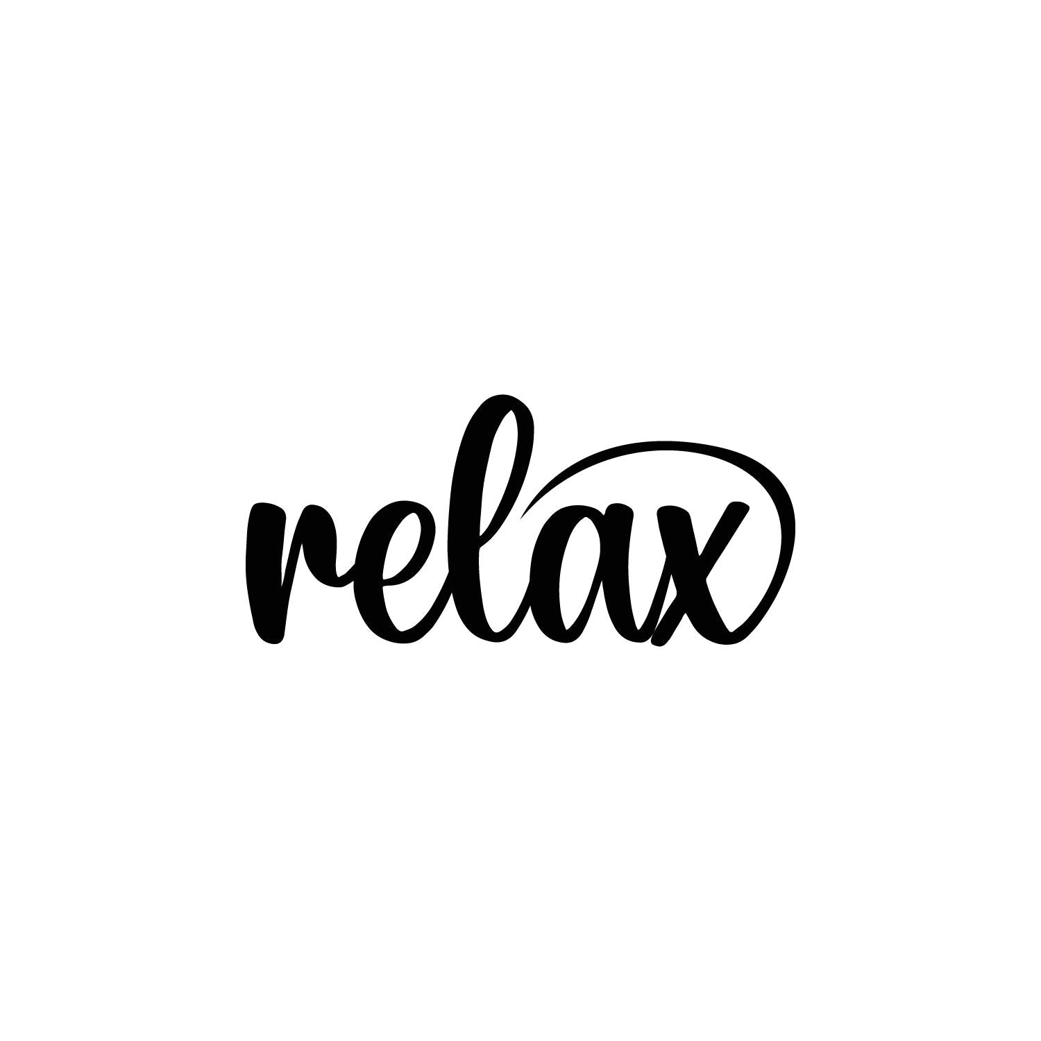 eCraftIndia Relax Black Engineered Wood Wall Art Cutout, Ready to Hang Home Decor